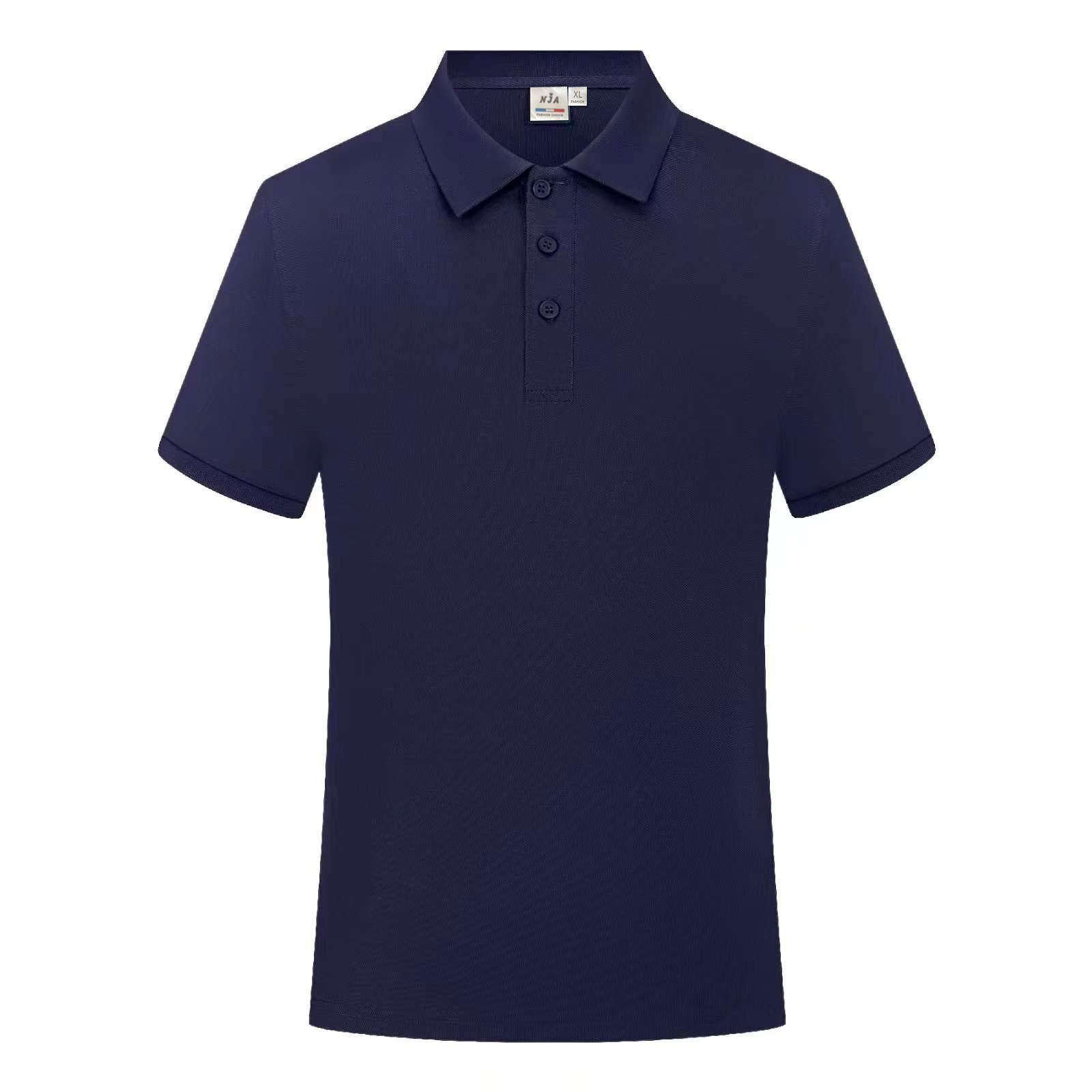 Cotton Breathable Solid Color Lapel Polo 8