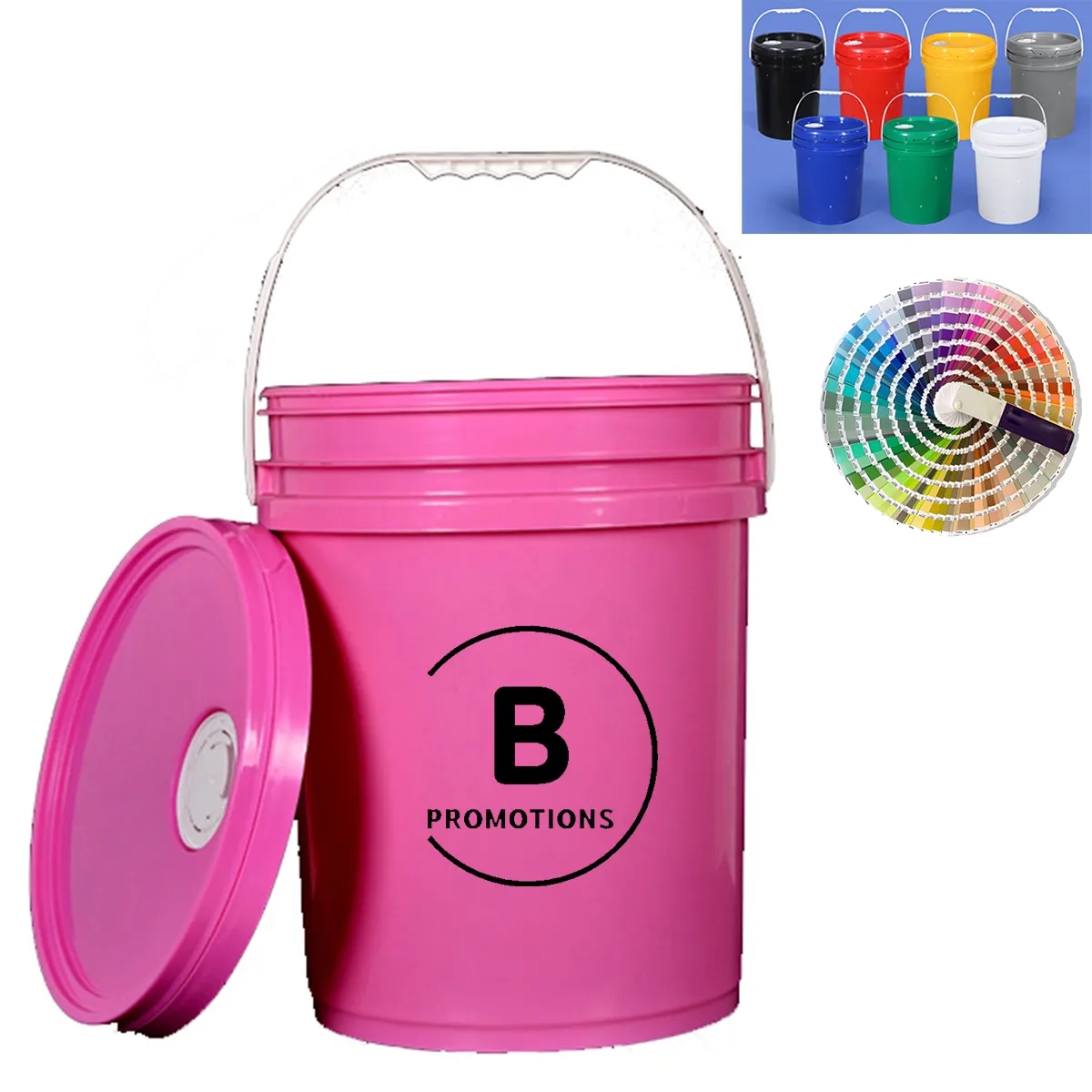 Custom 5 Gallon Plastic Bucket with Lid 3