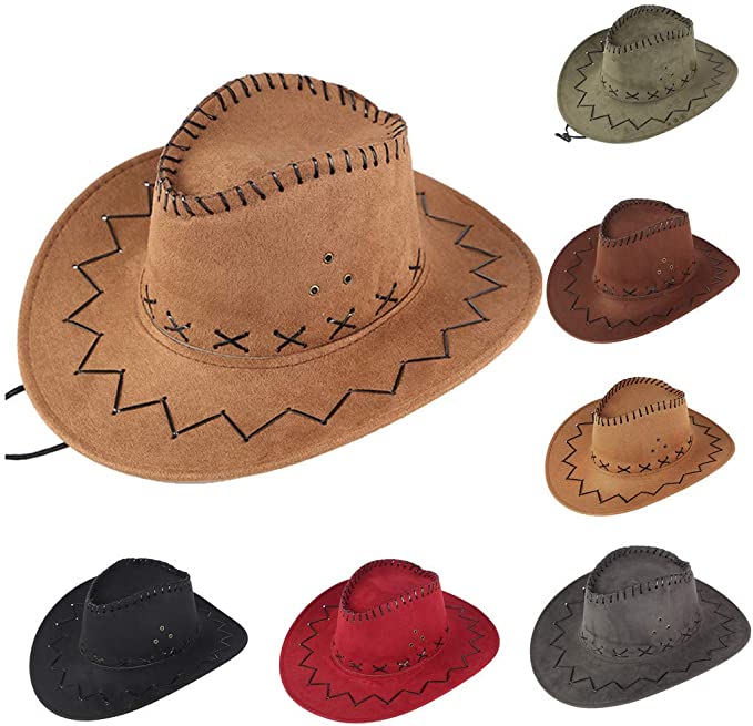 Unisex Faux Leather West Cowboy Hat 2