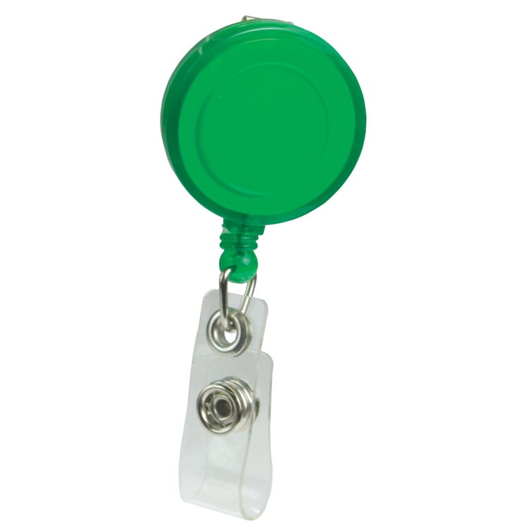 Pad Printed Retractable Badge Holder (Round w/ Alligator Clip) 3