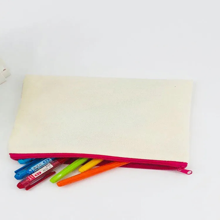 Canvas Zipper Pencil Case 4