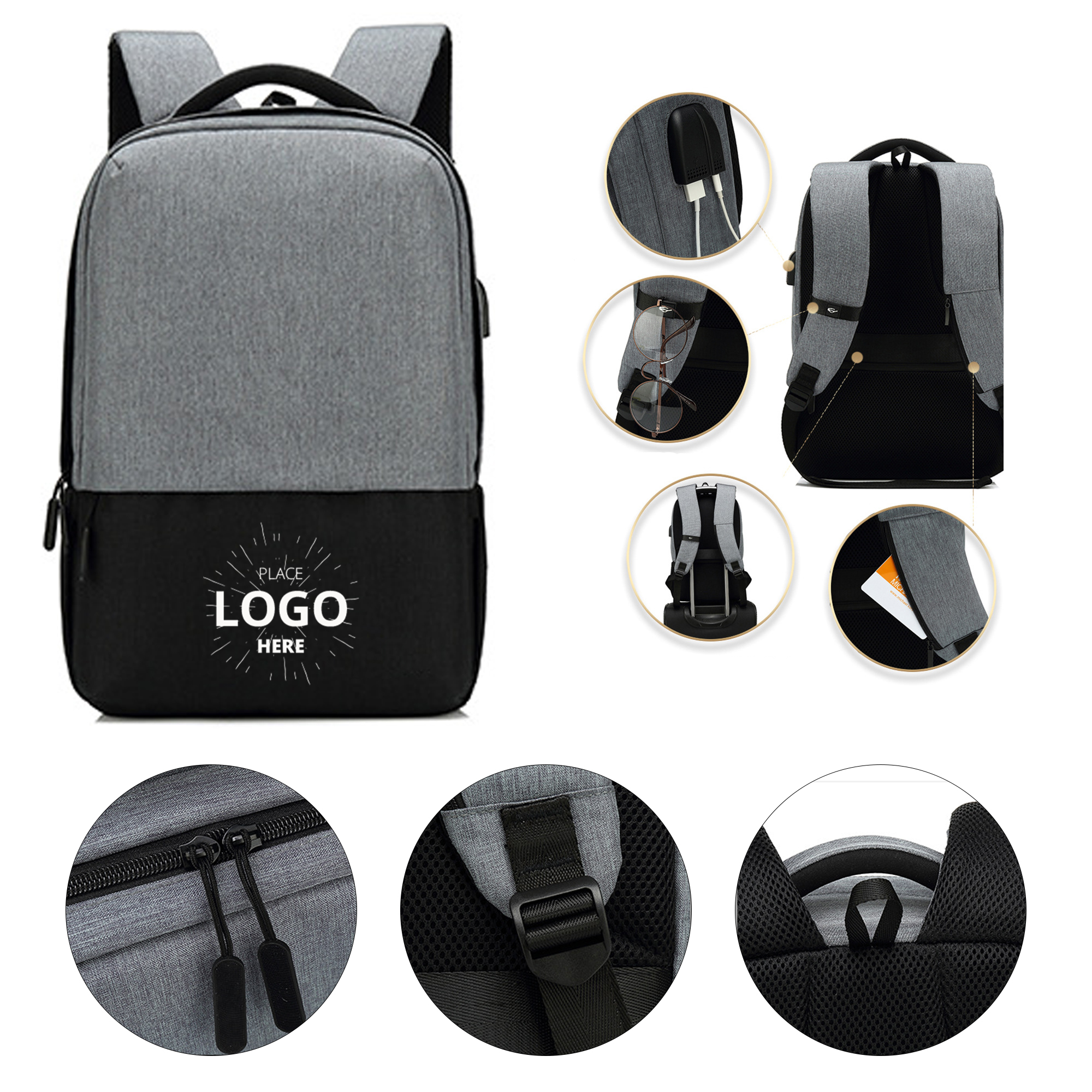USB Charging Waterproof Backpack 2