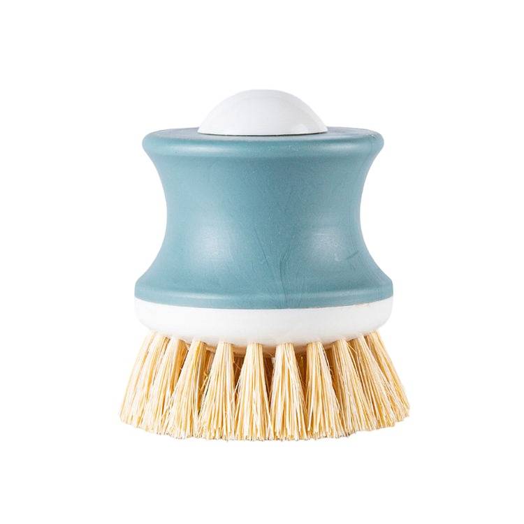 Kitchen Plastic Sisal Dish Brush w/ Handle 9