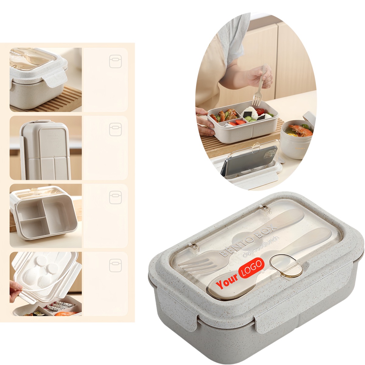 Minimalist Divided Lunch Box 3