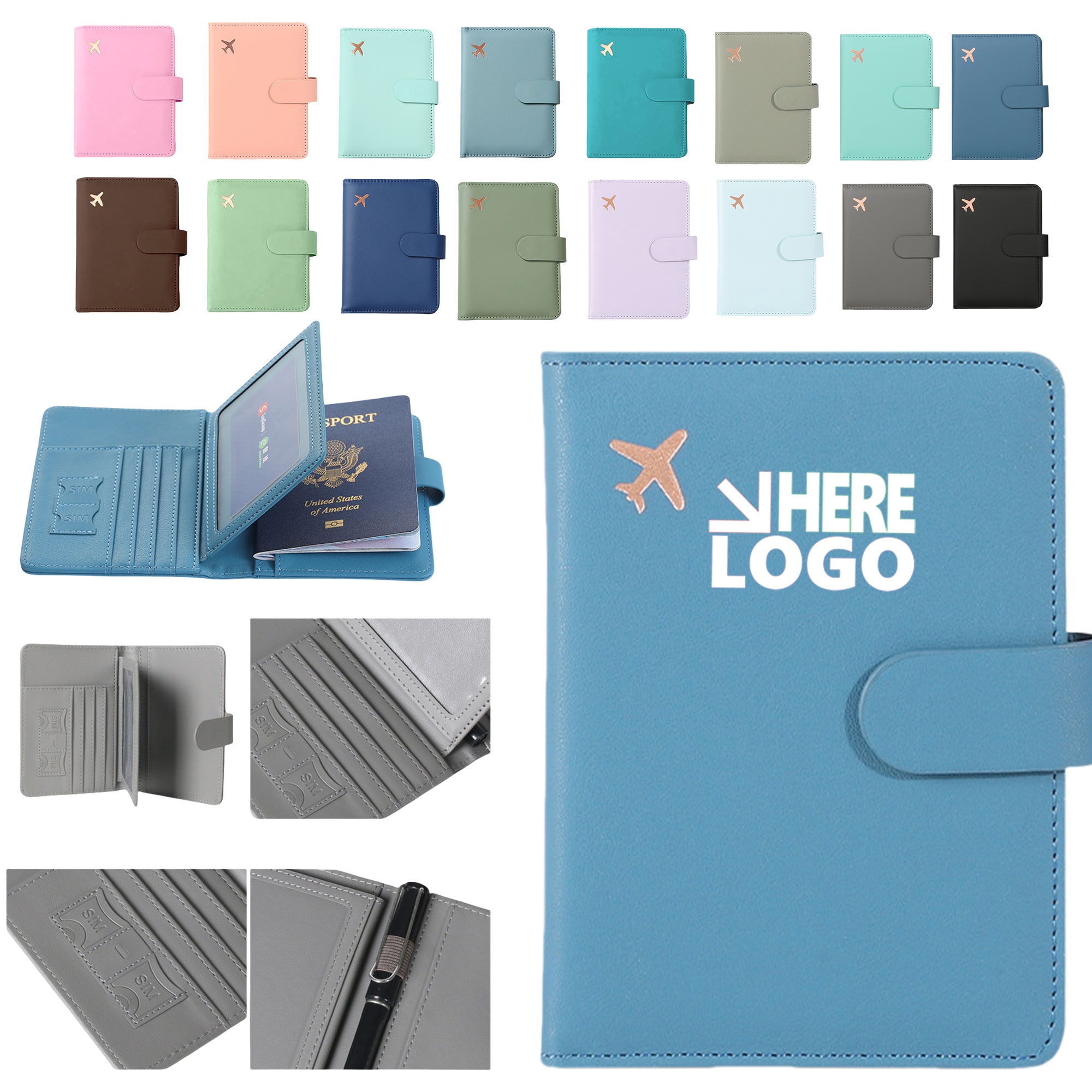 Leather Passport Wallet Holder 2