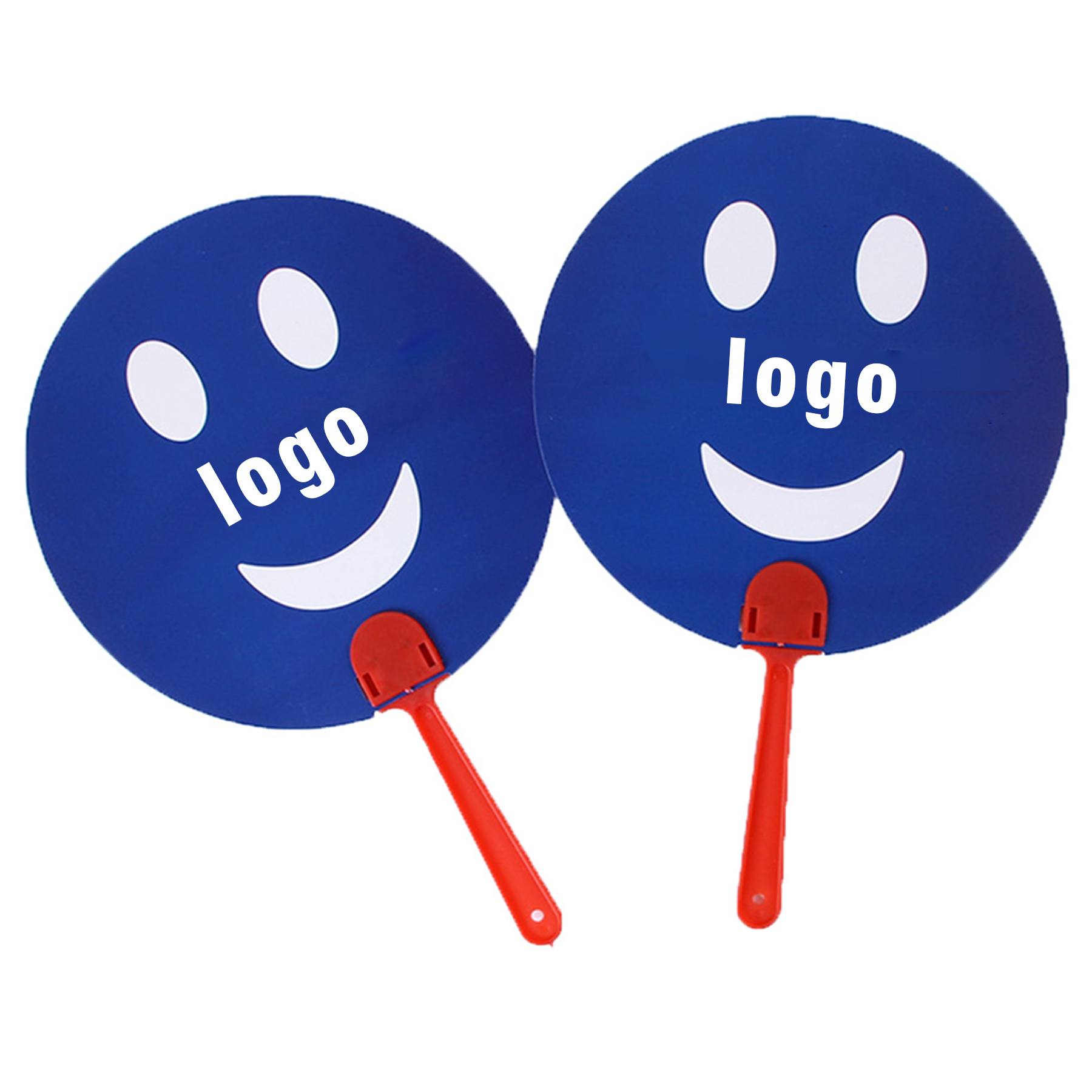 Custom Round Plastic Hand Fan 2