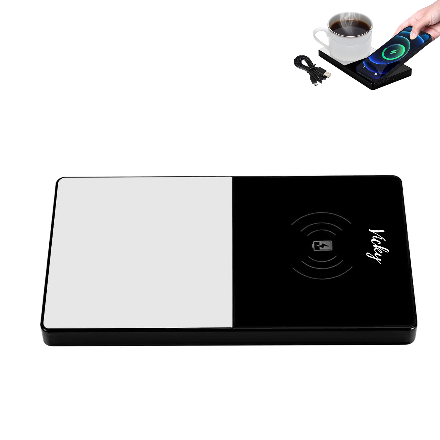Electric Beverage Warmer Wireless Fast Charge 1