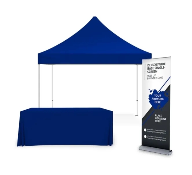 Portable Canopy Tent with Rollup Stand & Table Cover 1