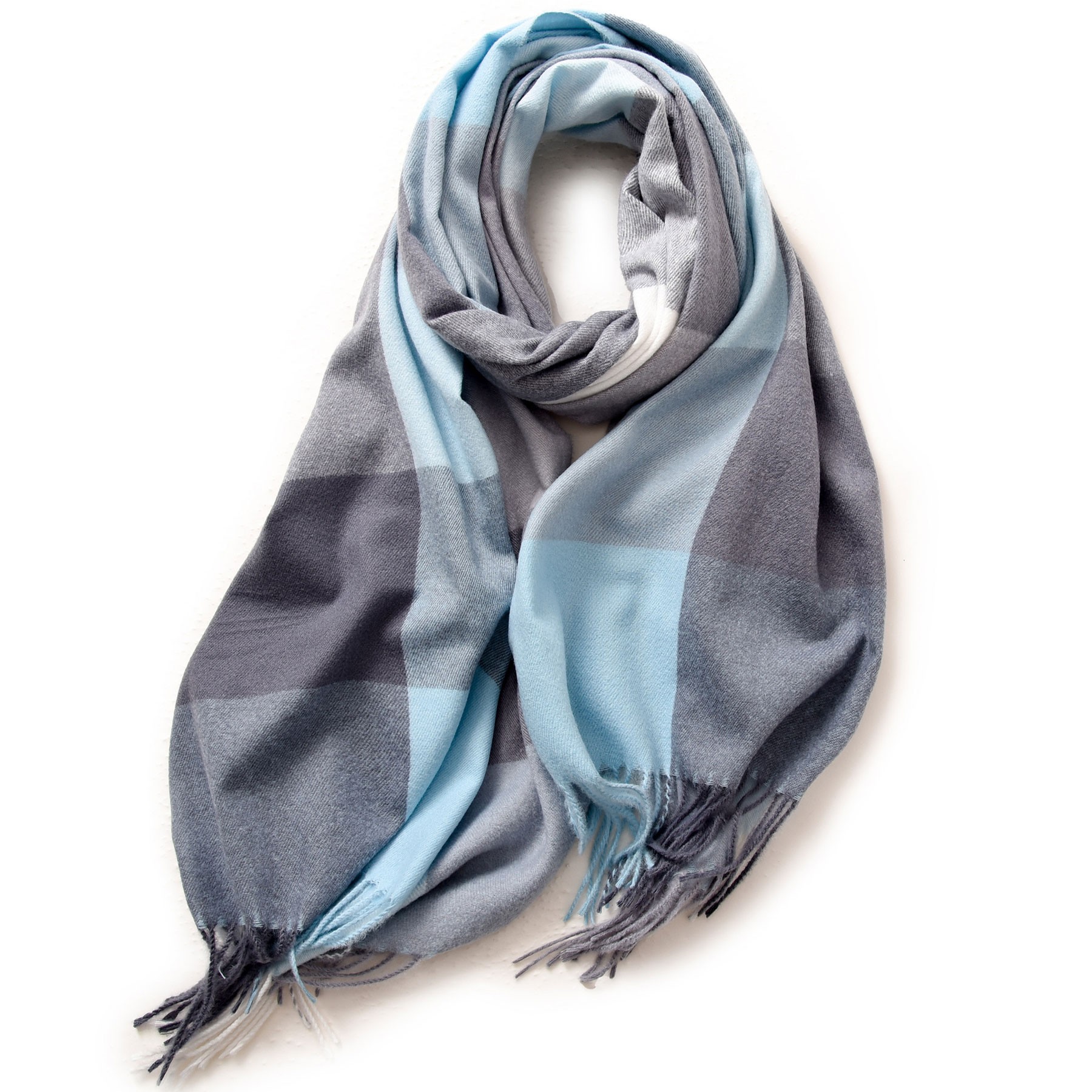 Long Plaid Scarf 6