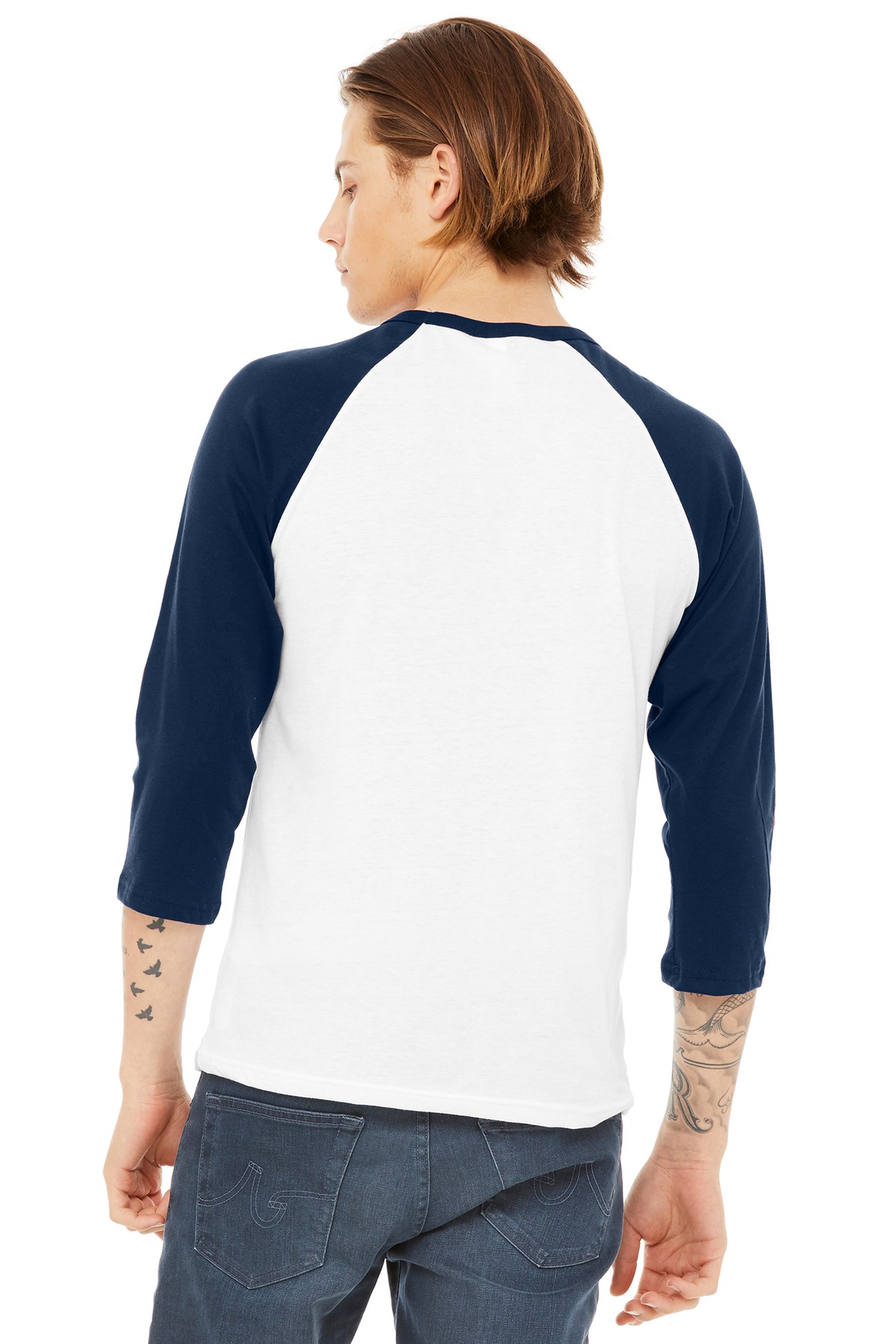BELLA+CANVAS Unisex 3/4-Sleeve Baseball Tee. BC3200 26