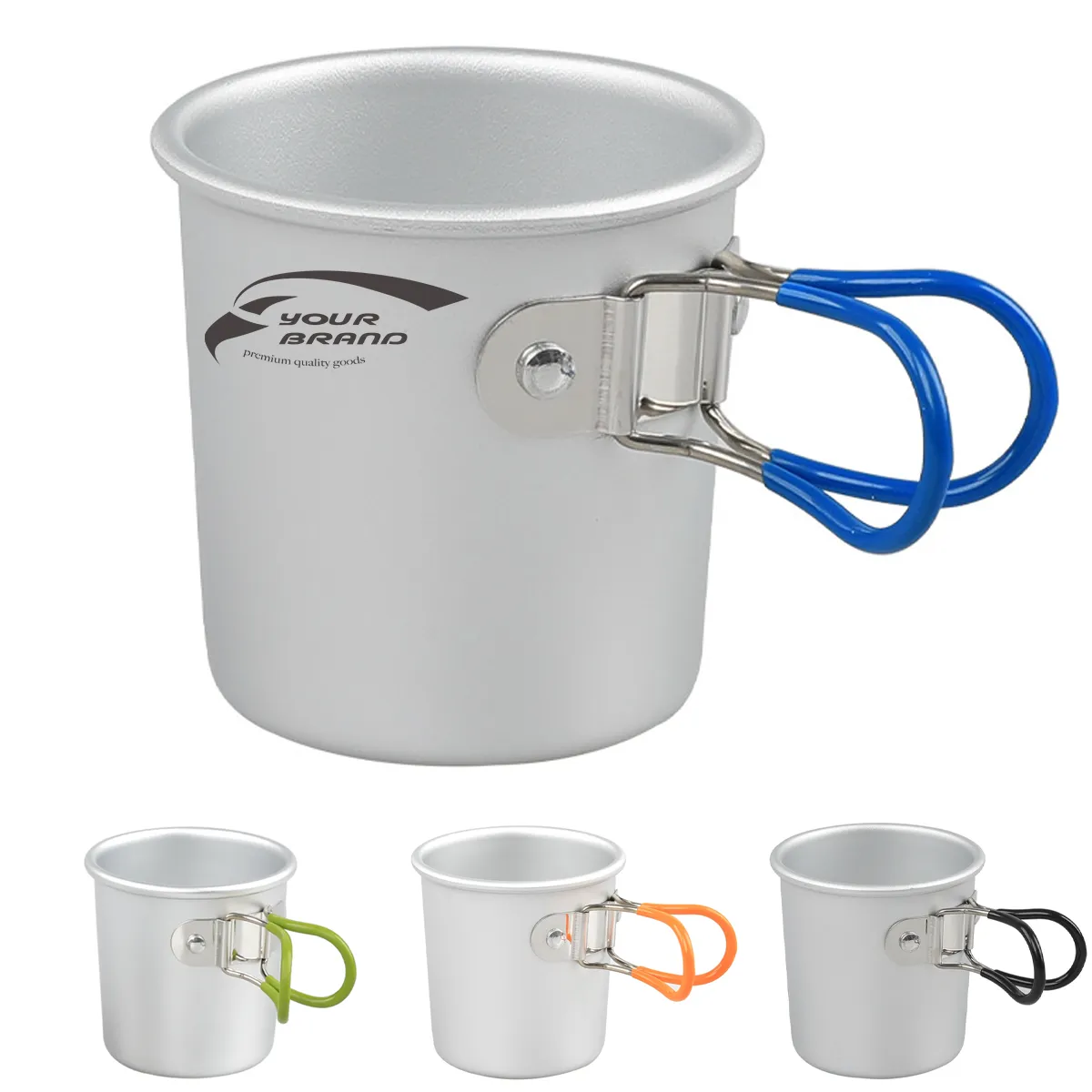 5 OZ. Portable Outdoor Camping Water Cup  Aluminum Beer Mug 2