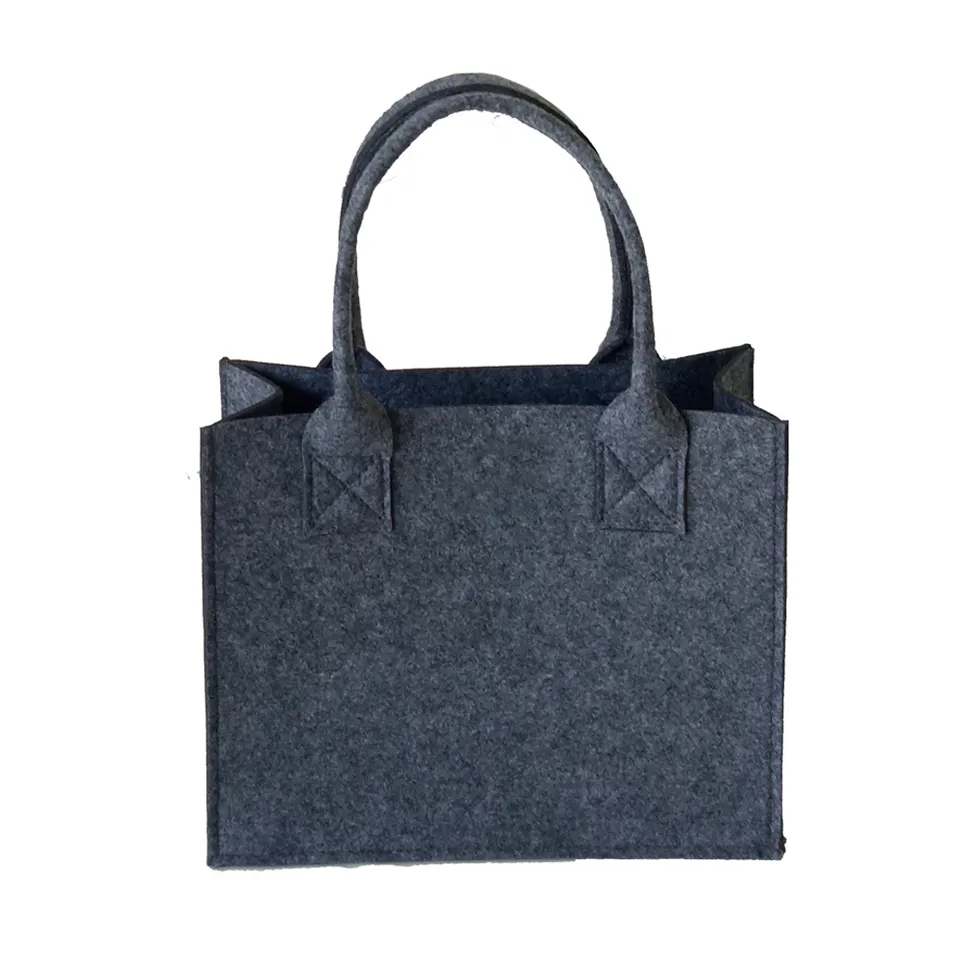 Eco Friendly Felt Handbag, custom tote bag with logo imprint 2