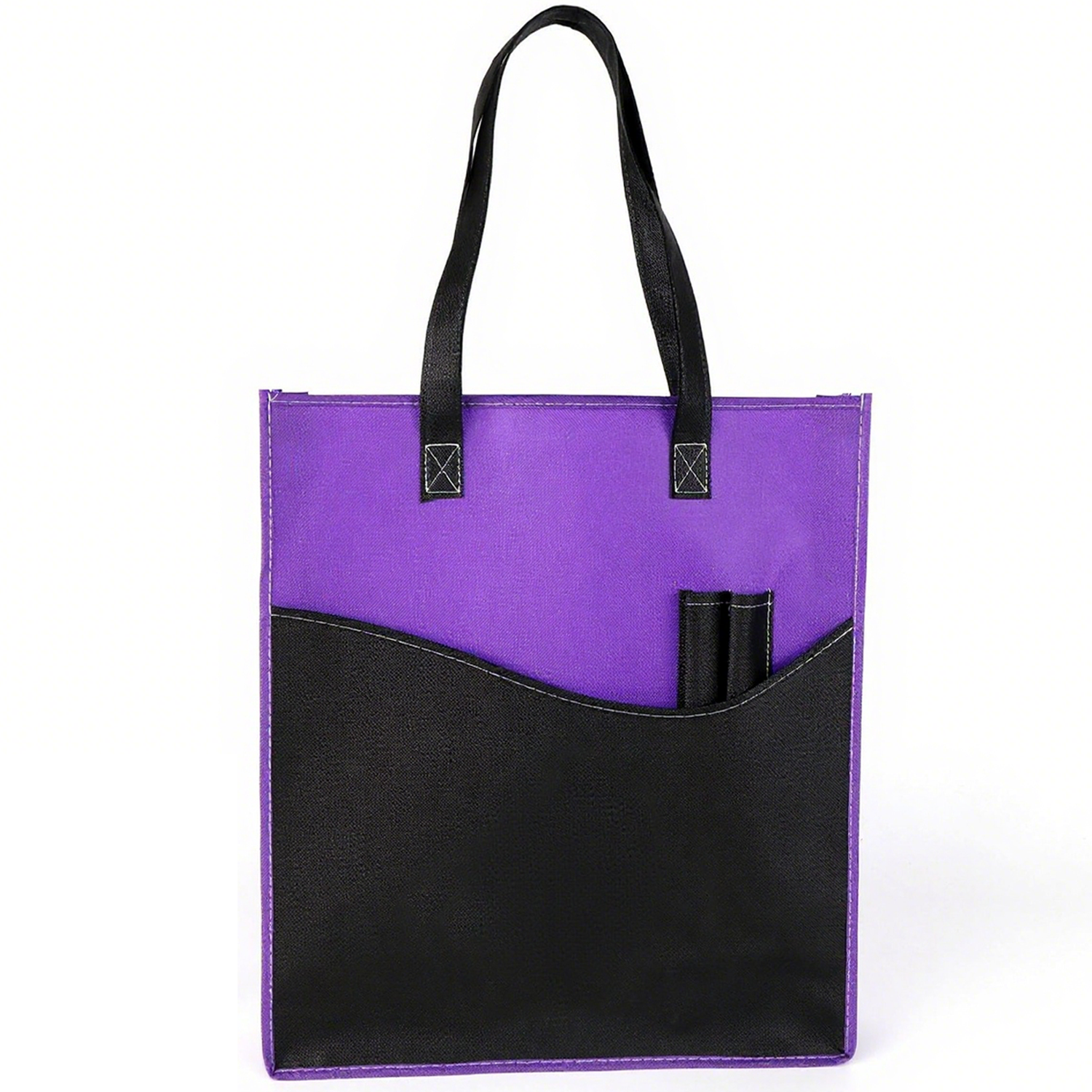 Two Tone Non-Woven Shopping Tote Bag 5