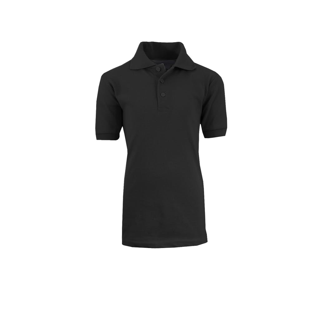 Unisex Uniform Polo Shirts - Black Medium Short Sleeve 2
