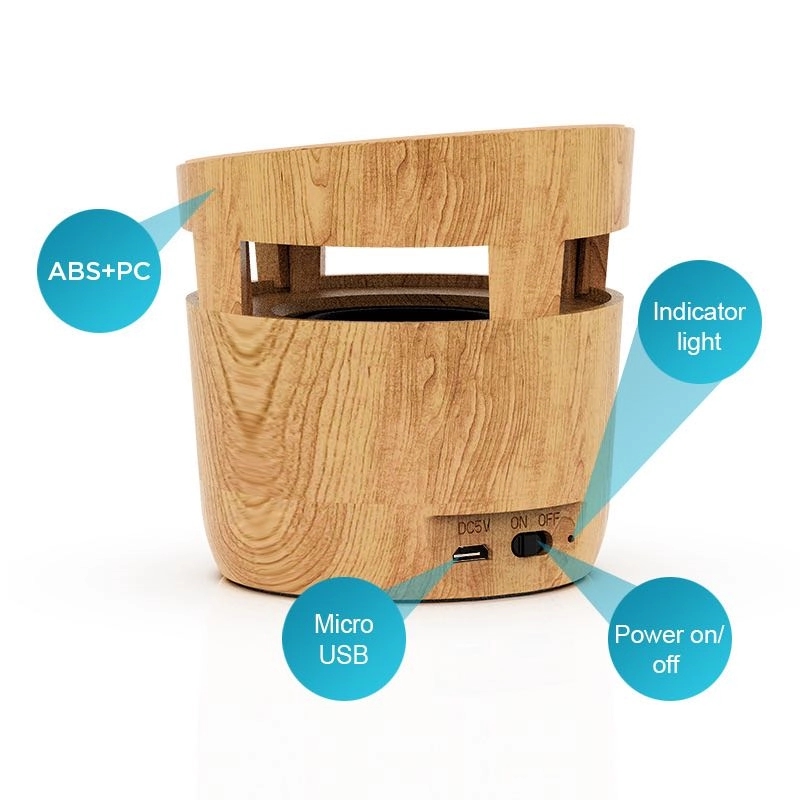 Woodgrain Wireless Charging Pad And Speaker 1
