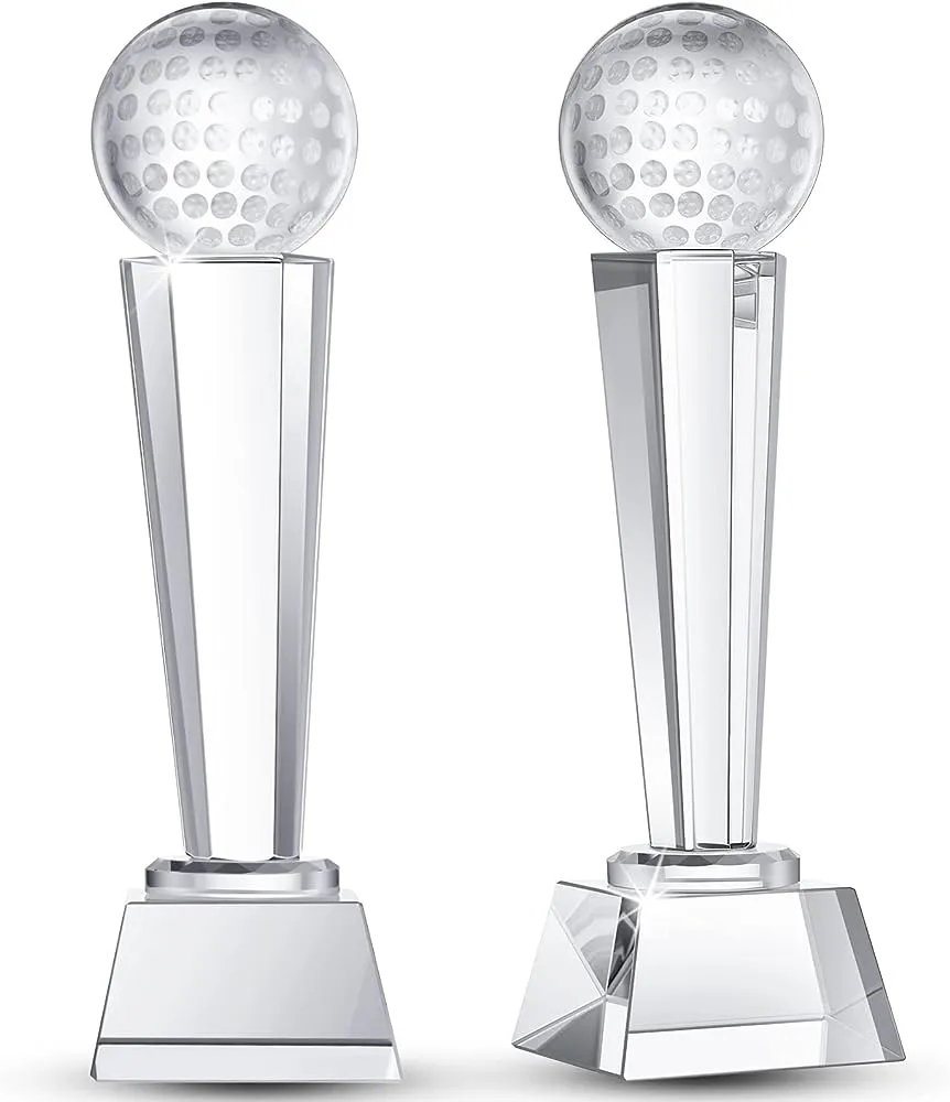 Crystal Glass Golf Trophy 4