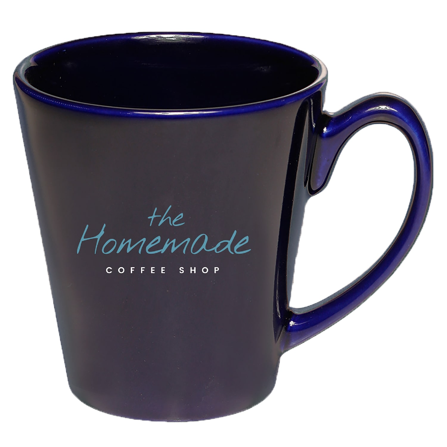 12 oz. Glossy Ceramic Latte Custom Coffee Mug 5