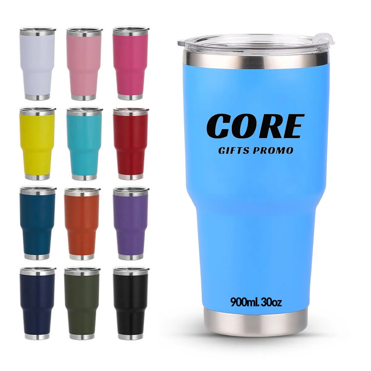 30oz Double Wall Vacuum Insulated Stainless Steel Tumbler 6
