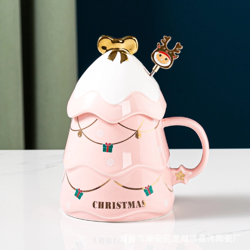 Christmas Tree Shaped Coffee Ceramic Mug 2