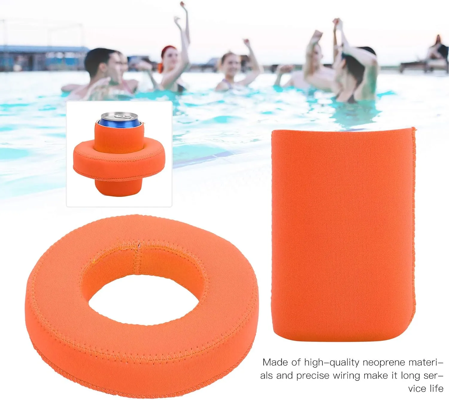 Neoprene Floating Drink Holder with Can Sleeves 4