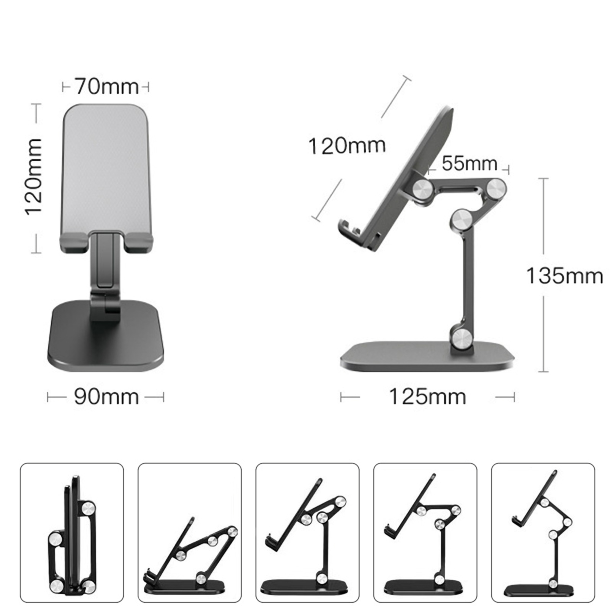 Foldable Mobile Phone & Tablet Stand 3