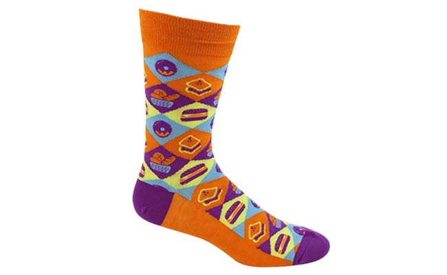 Pantone Matched Jacquard Dress Socks