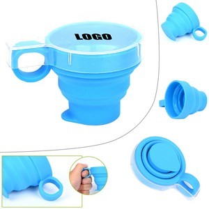 170ml Silicone Collapsible Cup With Sturdy Flat Lid 11