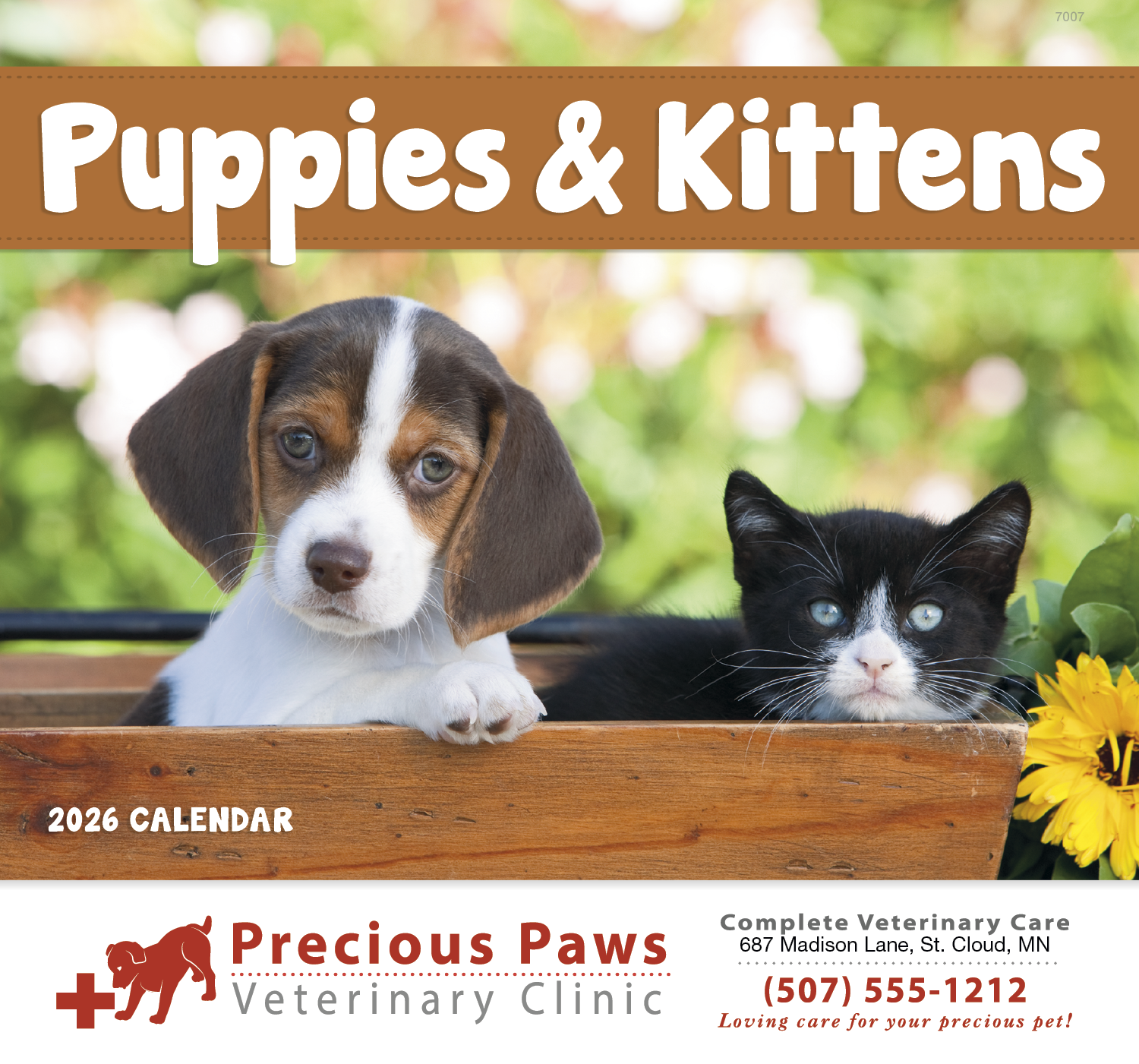 Good Value™ Puppies & Kittens - Stapled Calendar 19