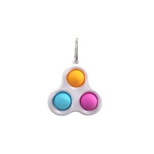 Push It Pop Fidget Sensory Keychain Toy With Carabiner 15