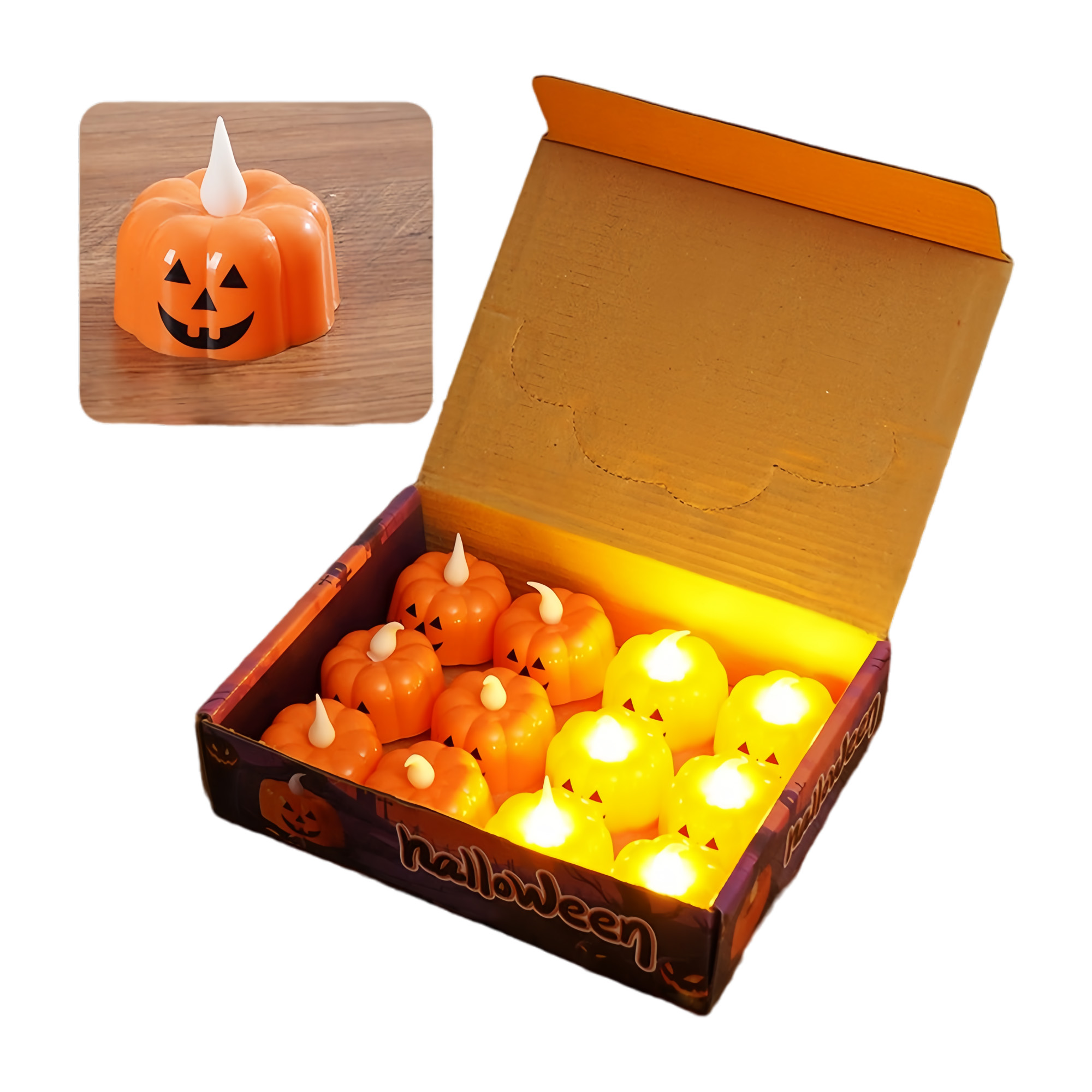 Halloween Little Pumpkin Electronic Candle 2
