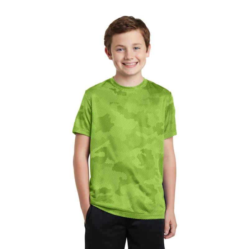 Sport-Tek Youth CamoHex Tee. 42