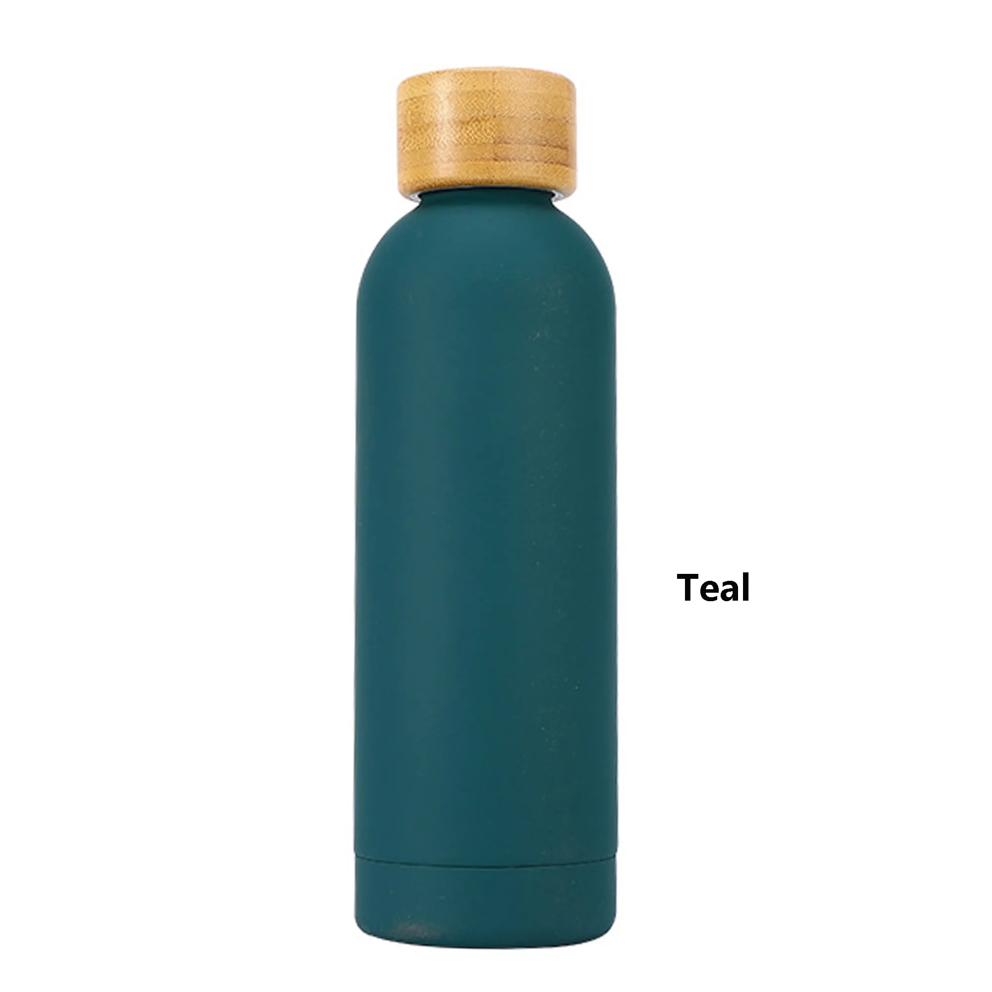 17 oz Double Wall Stainless Steel Bottle With Bamboo Lid, custom water bottle with logo imprint 6