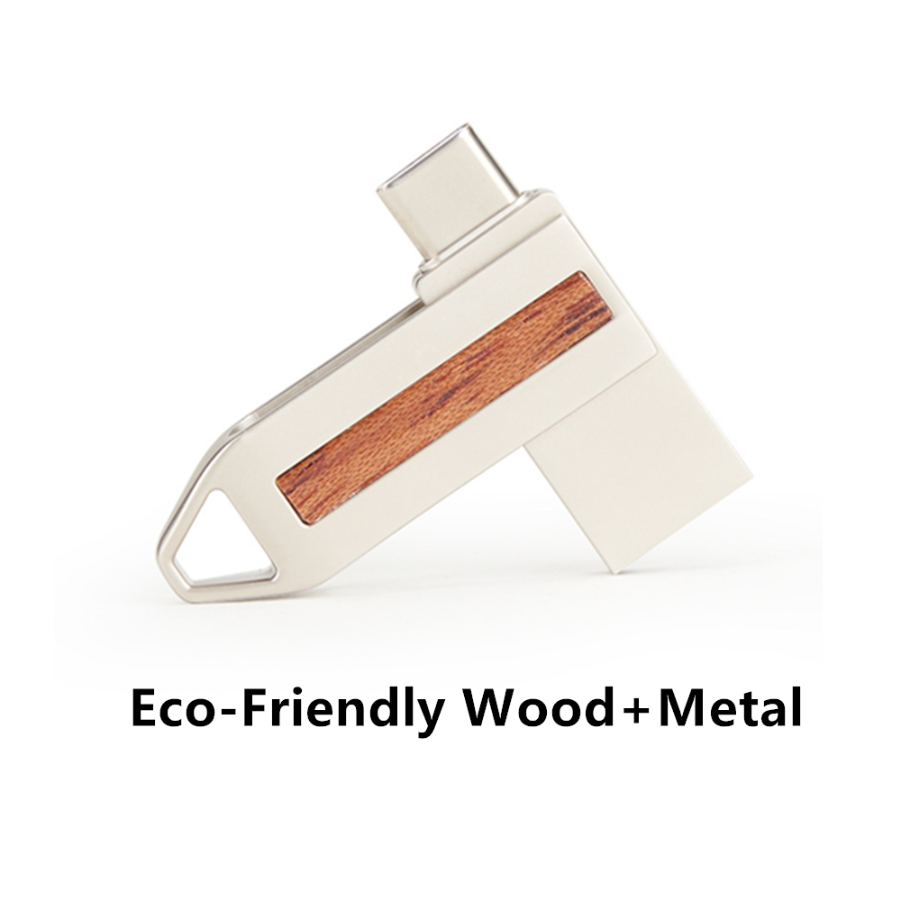 Wooden/Metal Swivel USB Flash Drive2.0 5