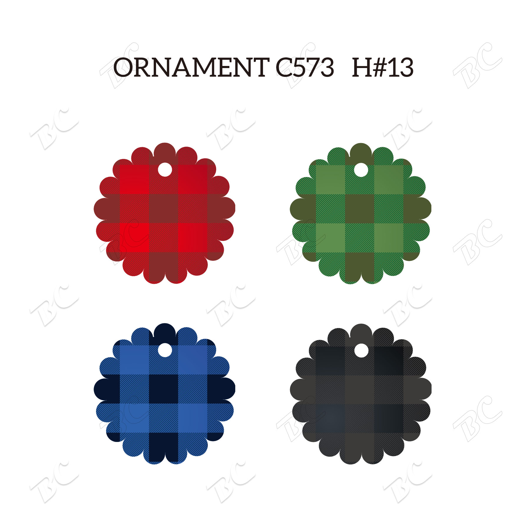 Free Shipping Full Color Christmas Ornament - Flower 43