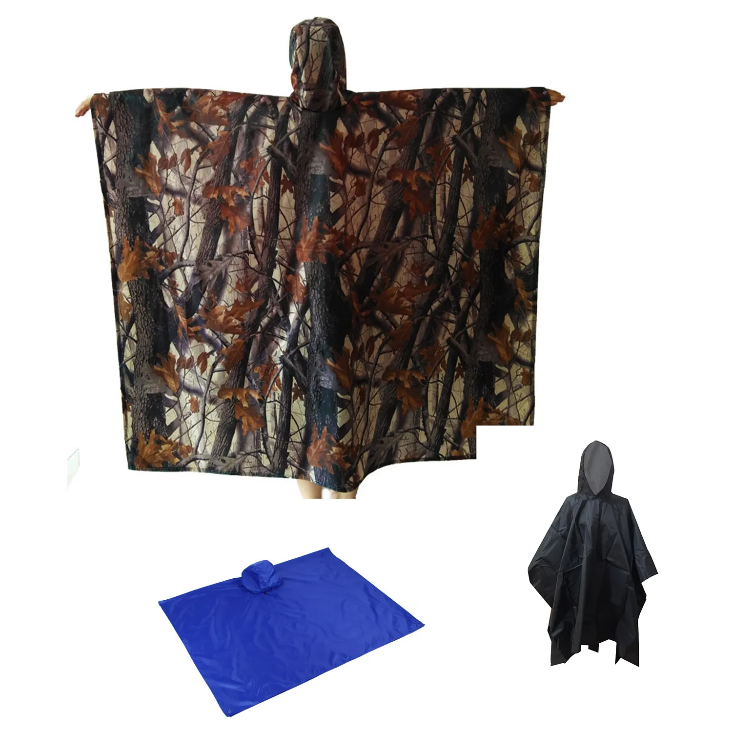 3-in-1 Multi-Function Raincoat Mat Tent 1