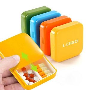 Portable Slide Lid Pill Case With Two Compartments 17