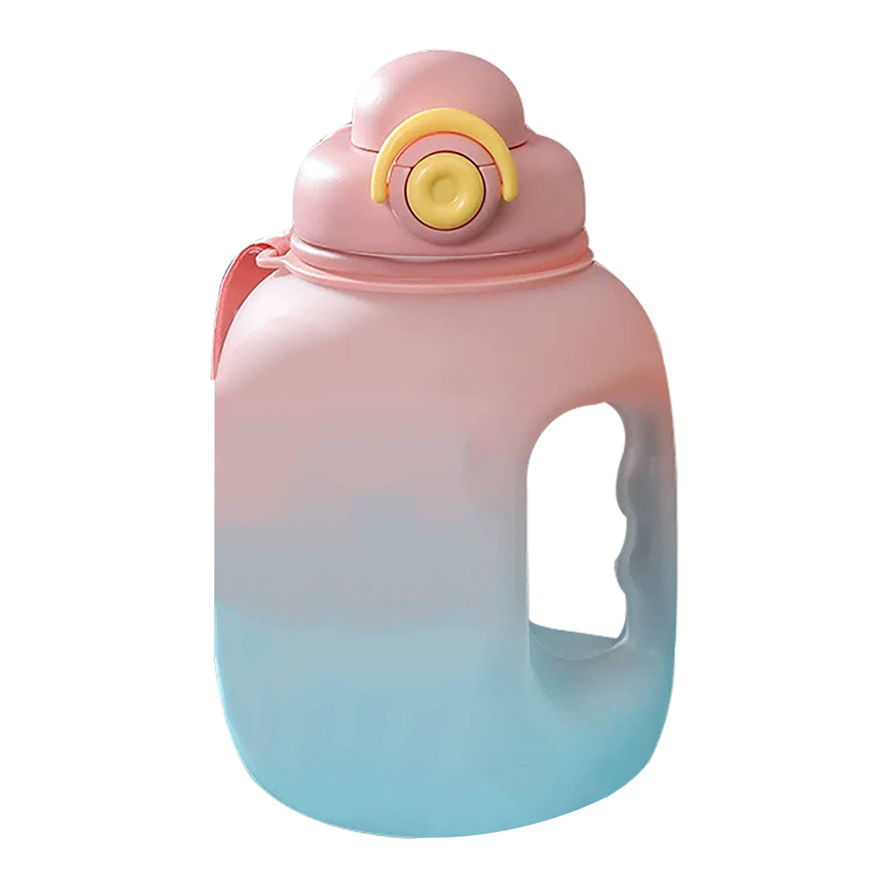 54 Oz Gradient Color Water Bottle Plastic Large Sport, custom plastic water bottle with logo imprint 3