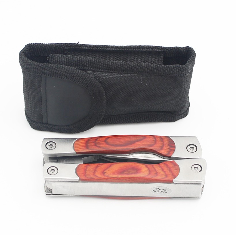Folding Multi-Tool with Wooden Handle 7