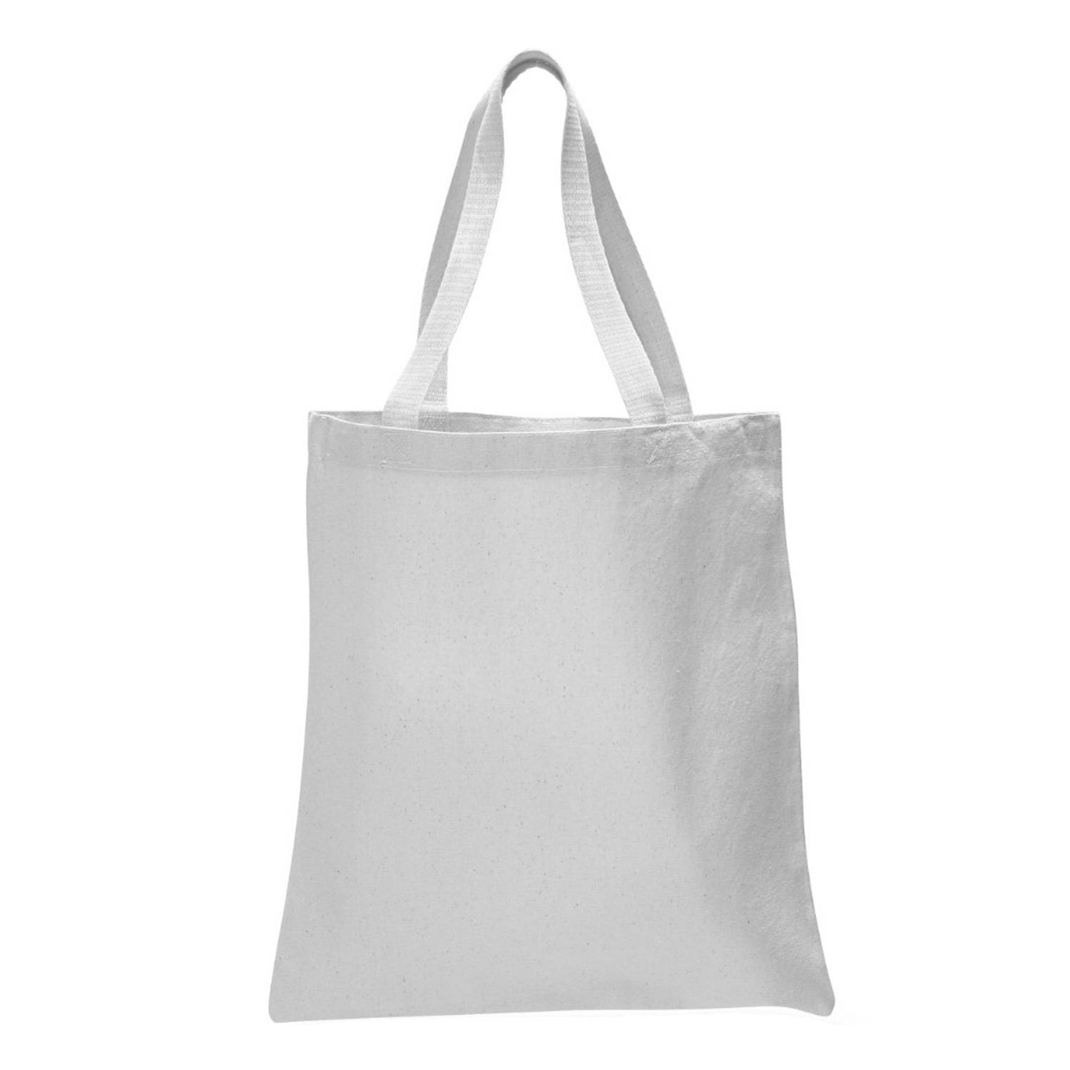 12 oz. Cotton Canvas Tote Bag with Web Handles 8