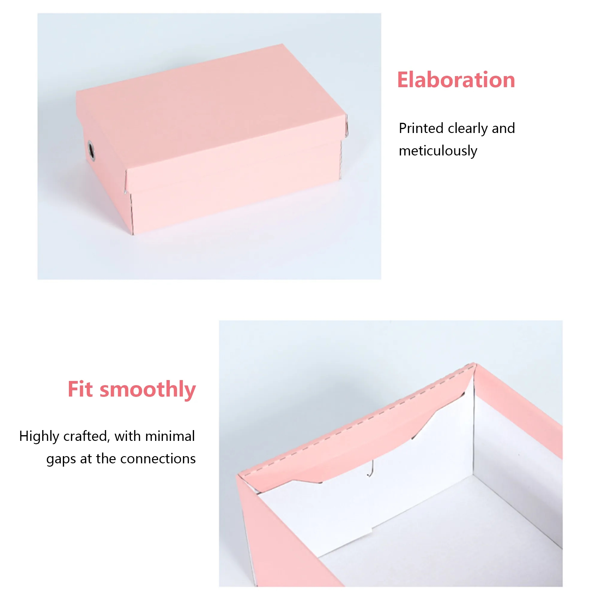 Kraft Paper Shoe Box Packaging, promotional household item with logo imprint 6