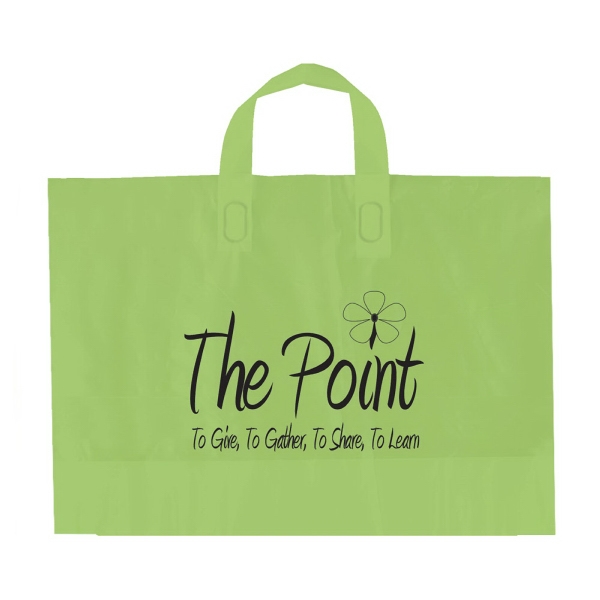 Color Frosted Soft Loop Handle Bags 13