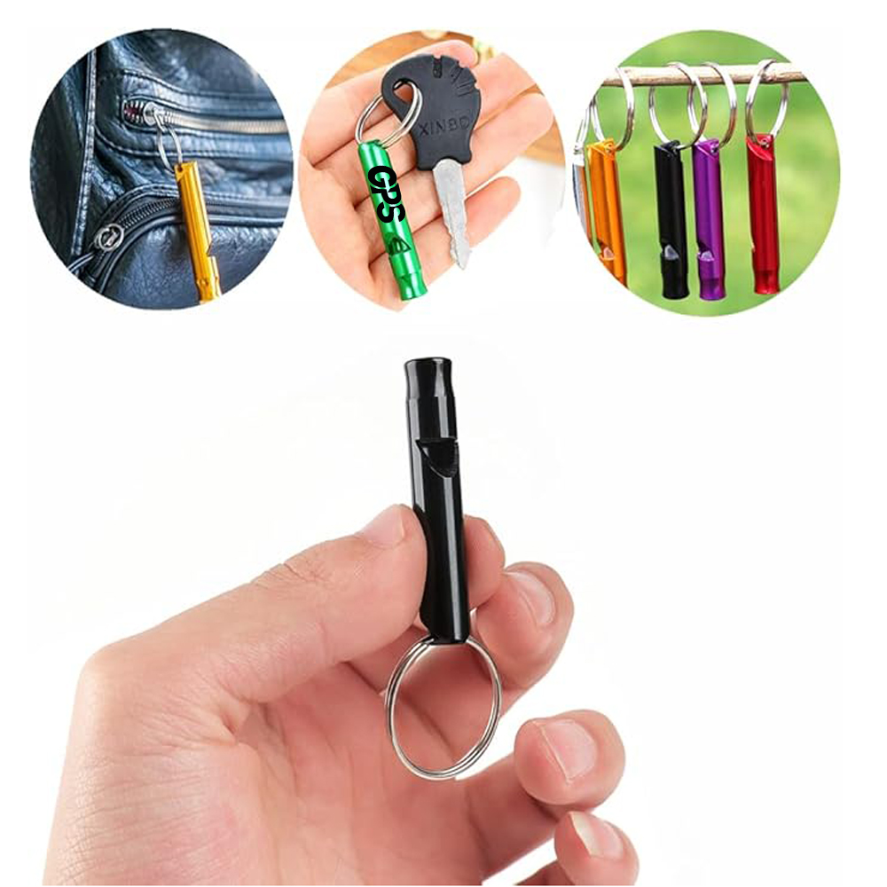 Aluminum Keychain Survival Whistle 2