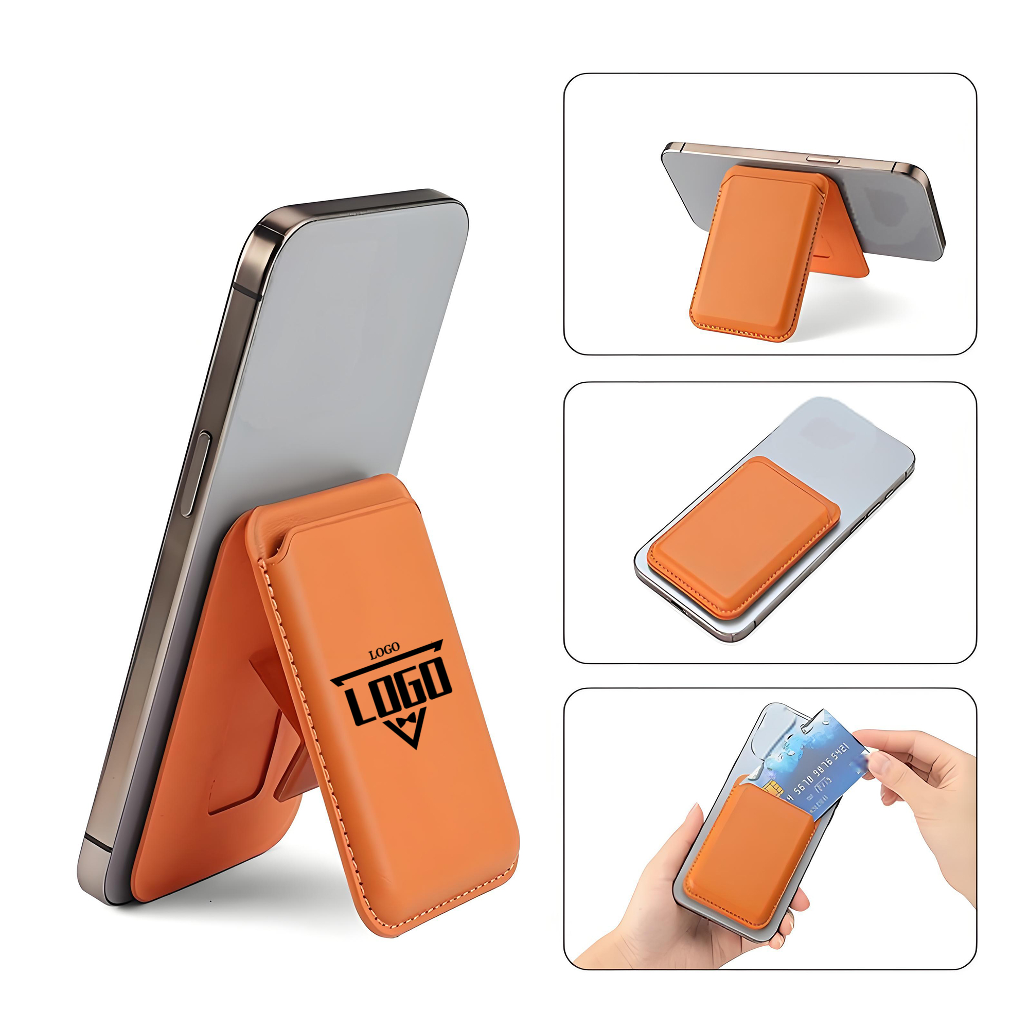 Slim Universal Magnetic Card Pocket Wallet For Smartphones 2