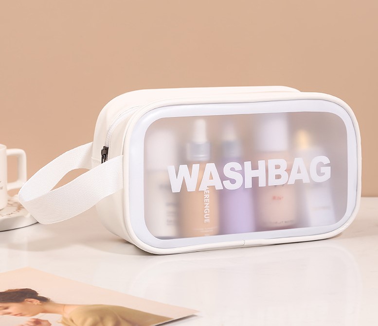 Frosted PVC Zippered Travel Pouches(S) 3