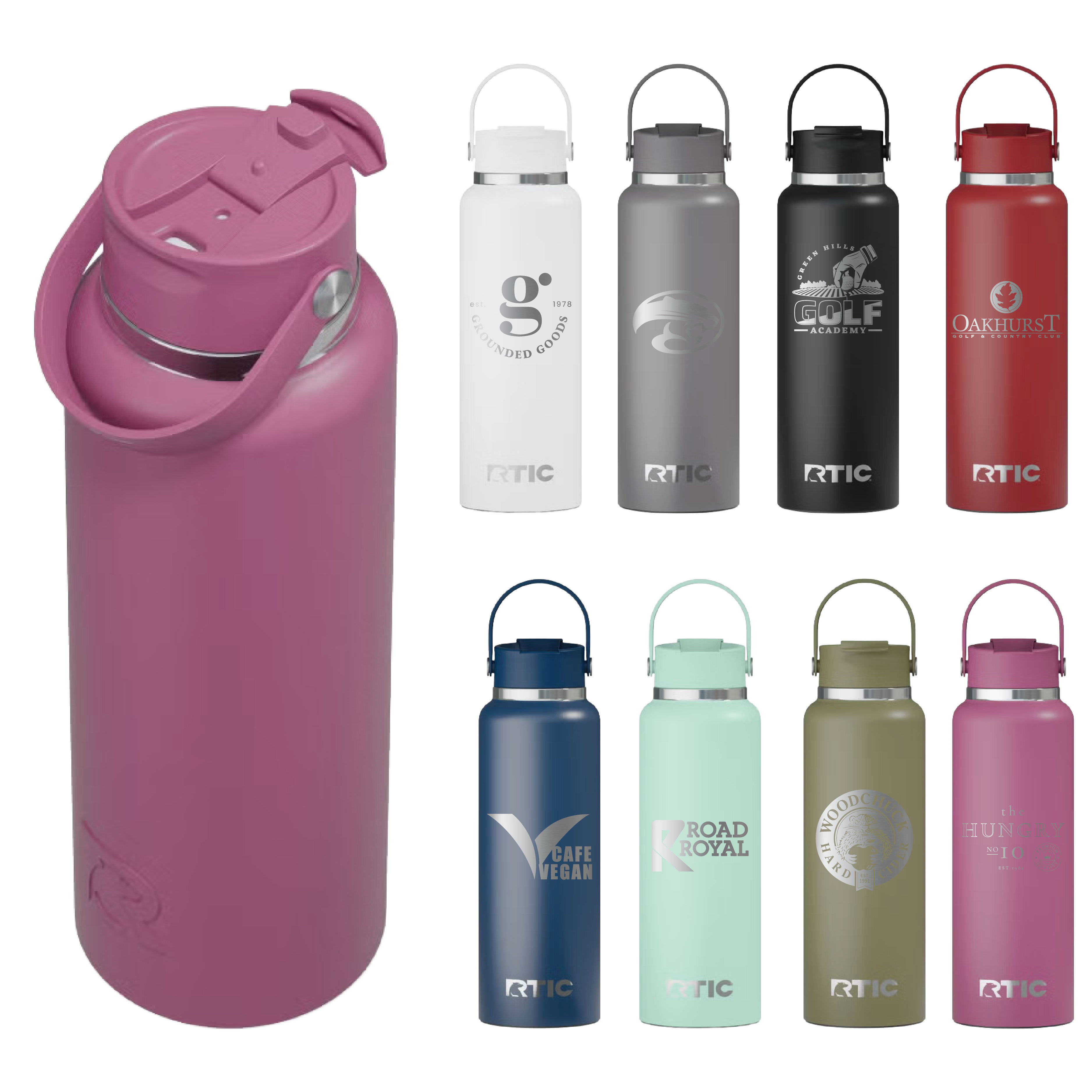 RTIC 40oz Ceramic Lined Stainless Steel Outback Bottles 40