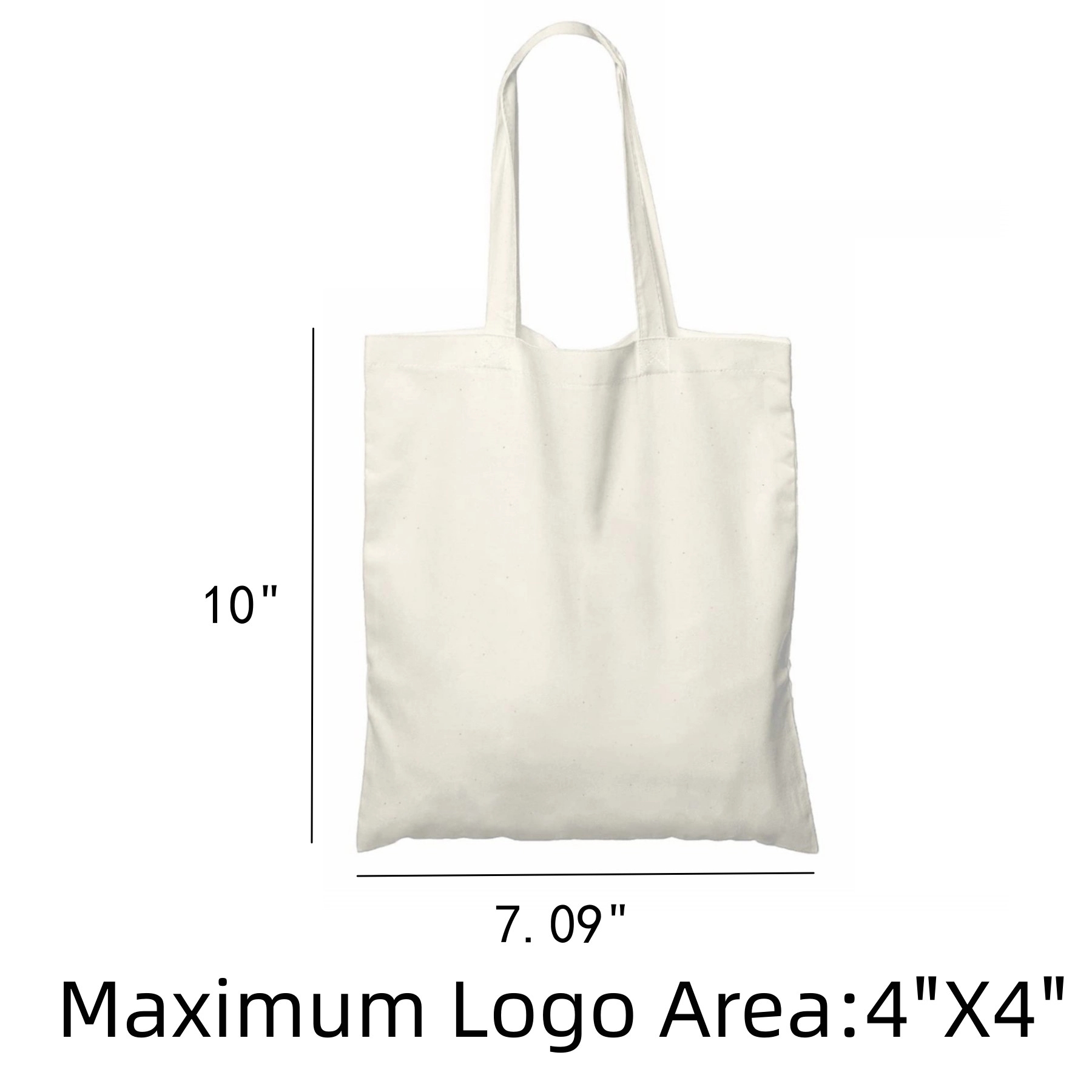 Custom Cotton Canvas Tote Bag, custom tote bag with logo imprint 3