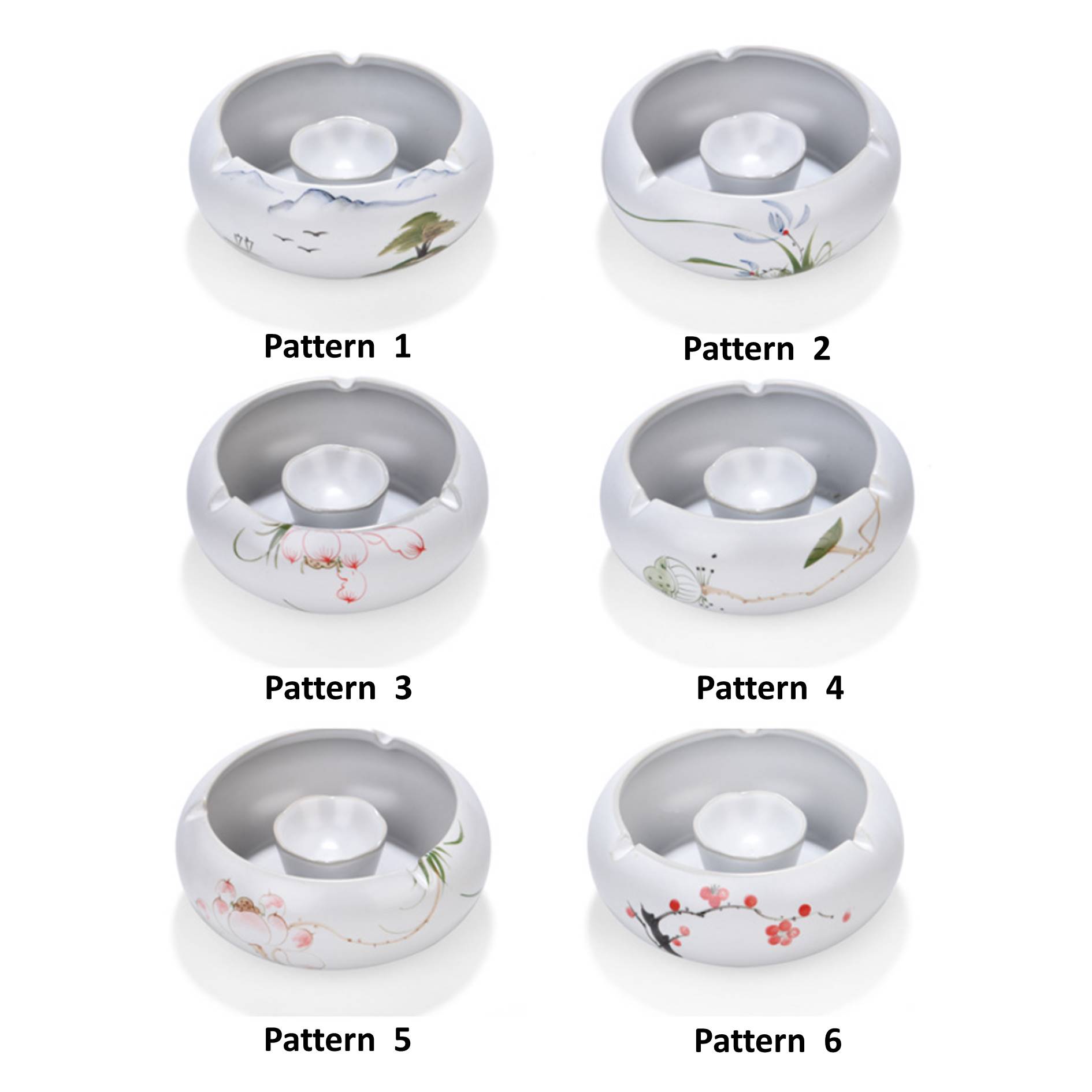 Creative Retro Hand-Painted Ceramic Ashtray 4