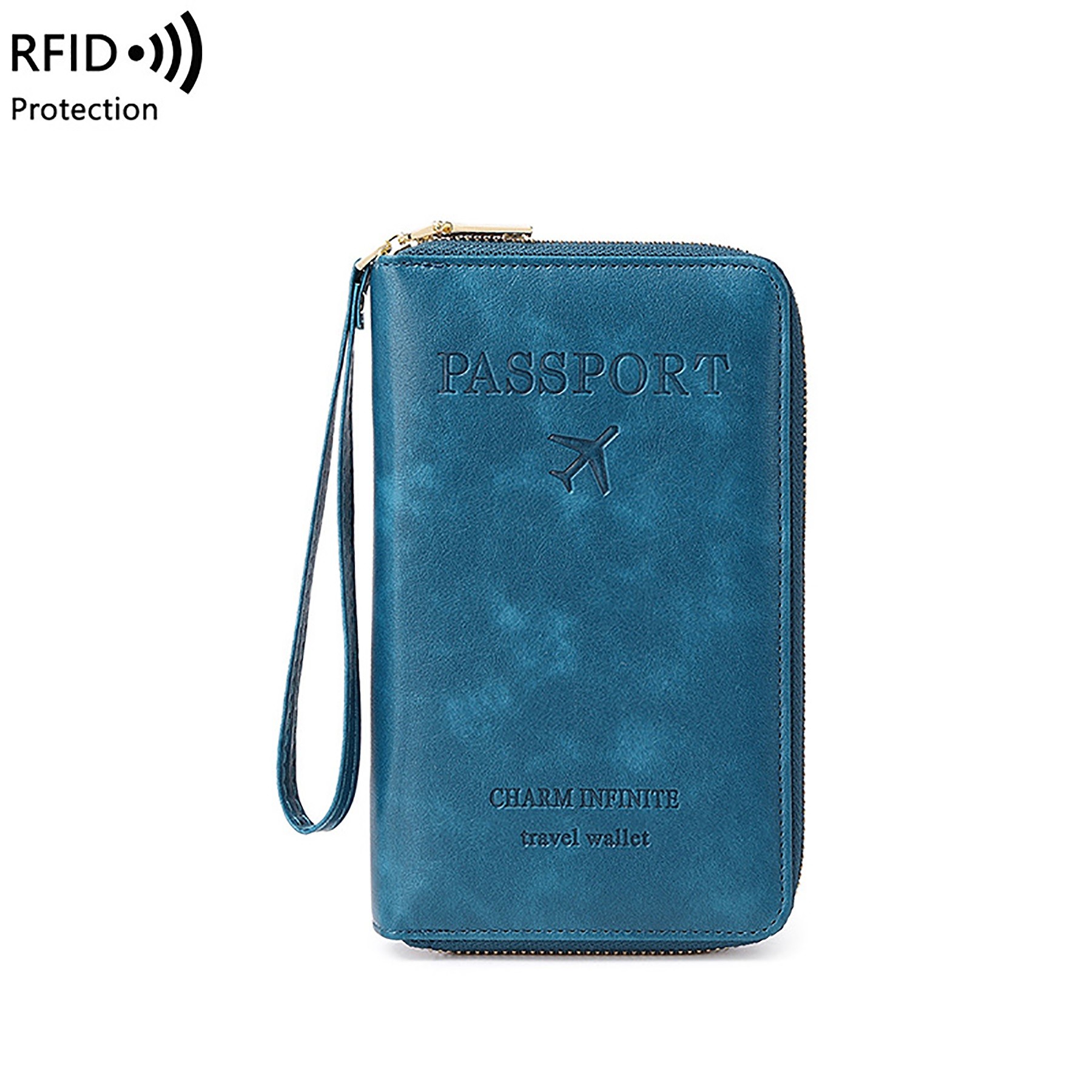 Long Leather Passport Case 2