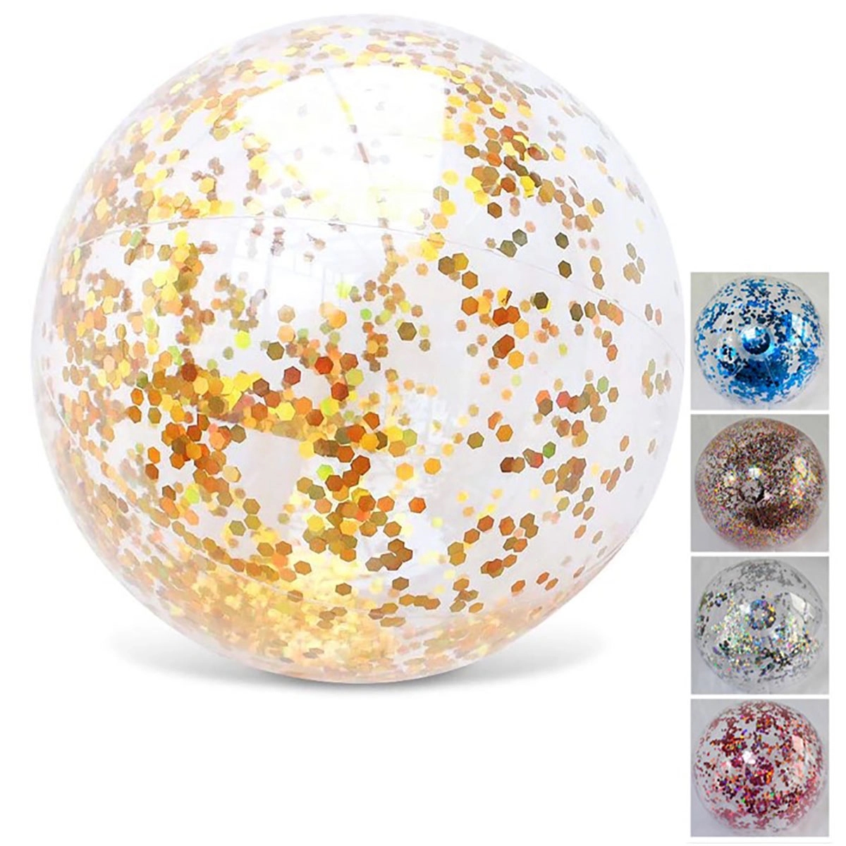 16 Inch Inflatable Glitter Beach Ball 2
