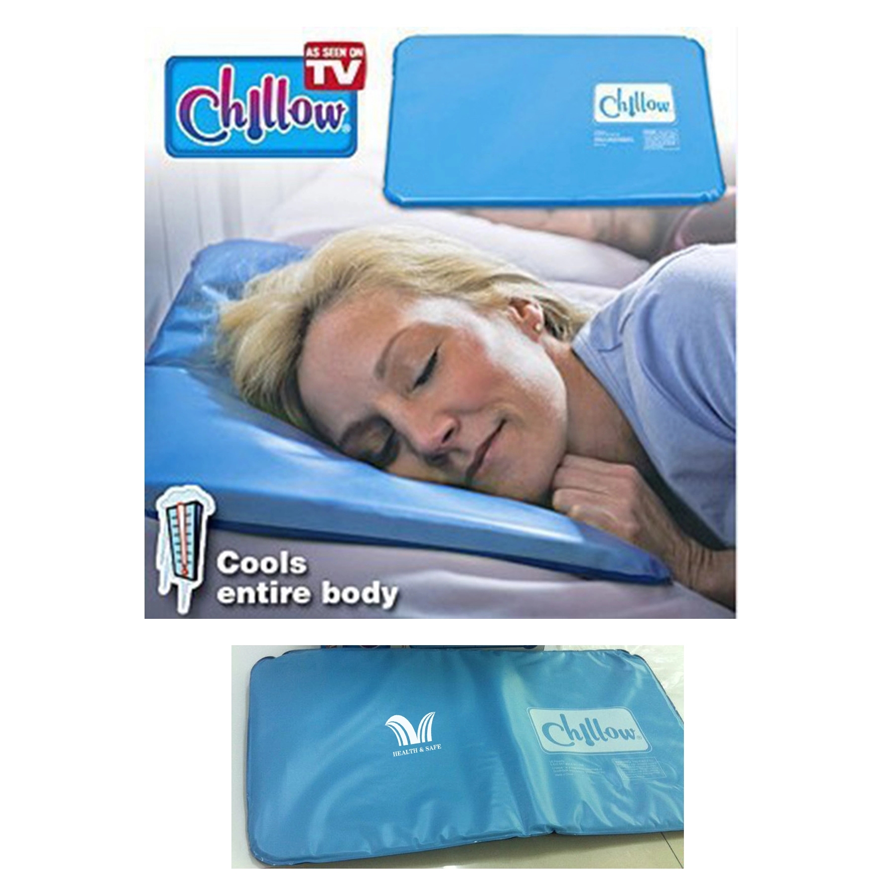 Chillow Pillow Original Cooling For Sleeping Relief Pad 1